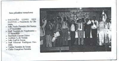 Instalação da Câmara Municipal em 1988